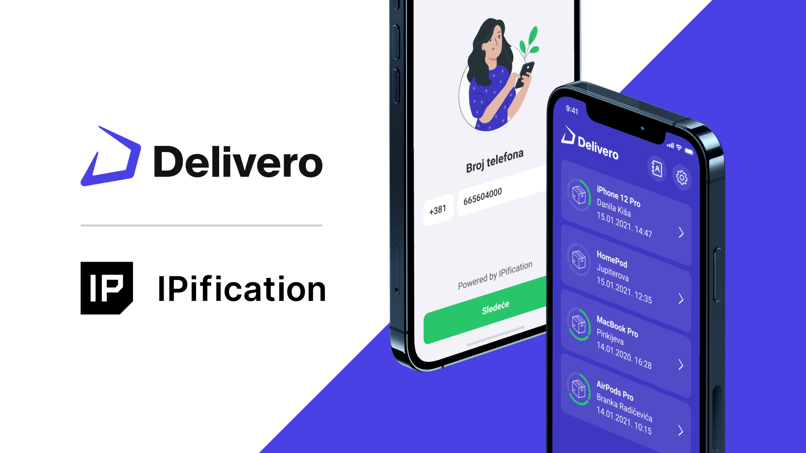 delivero implements ipification mobile authentication